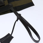 FENDI Pecan Canvas Clutch Bag Black70820