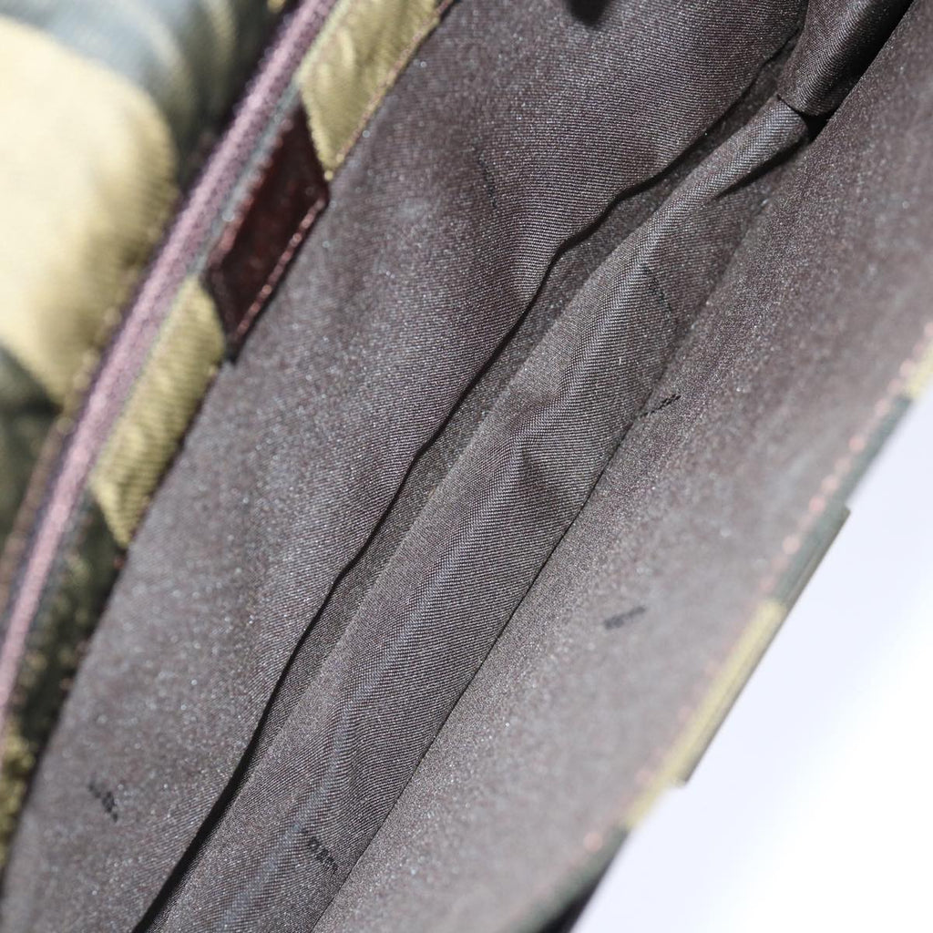 FENDI Pecan Canvas Clutch Bag Black70820