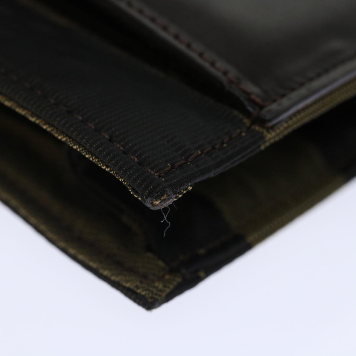 FENDI Pecan Canvas Clutch Bag Black70820