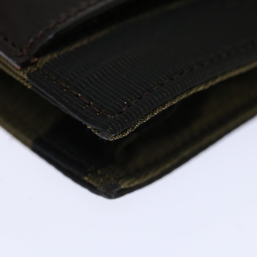 FENDI Pecan Canvas Clutch Bag Black70820