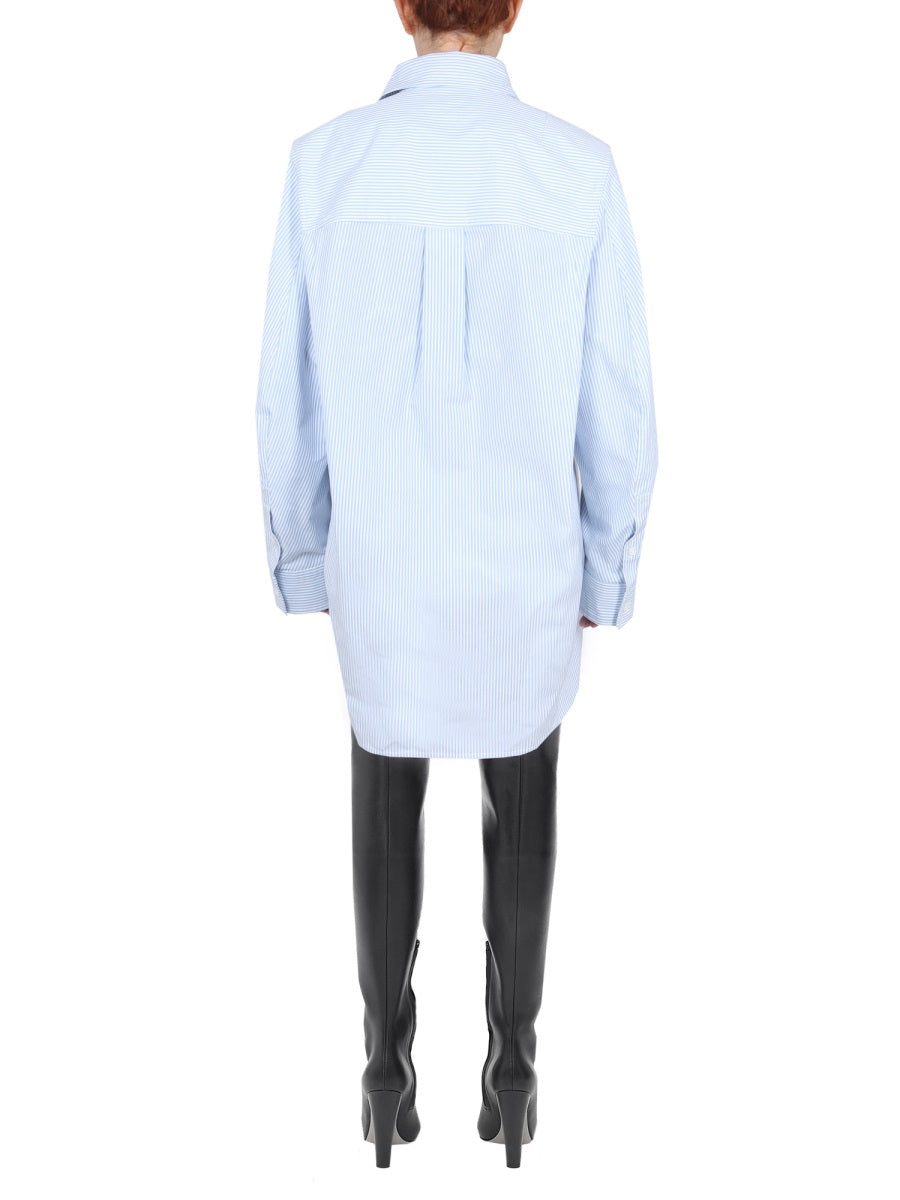 BOTTEGA VENETA Curved Back Classic Collar Shirt for Women