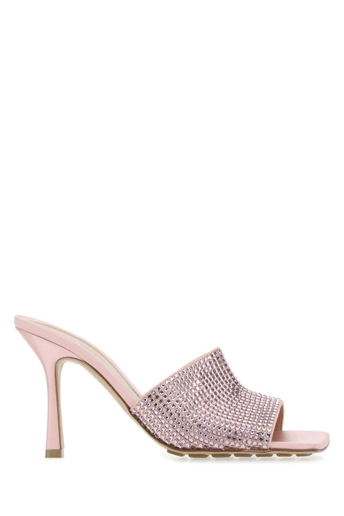 BOTTEGA VENETA Satin Stretch Flat Sandals for Women