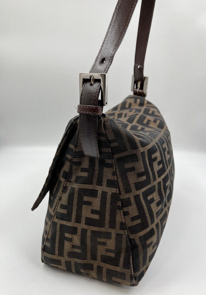Fendi Mamma Baguette in Brown Zucca Canvas