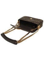 Fendi Baguette Chain FF Jacquard Medium Cross Bag Brown