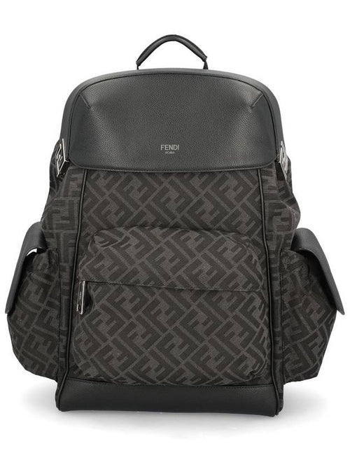 Fendi Drive FF Logo Backpack Black