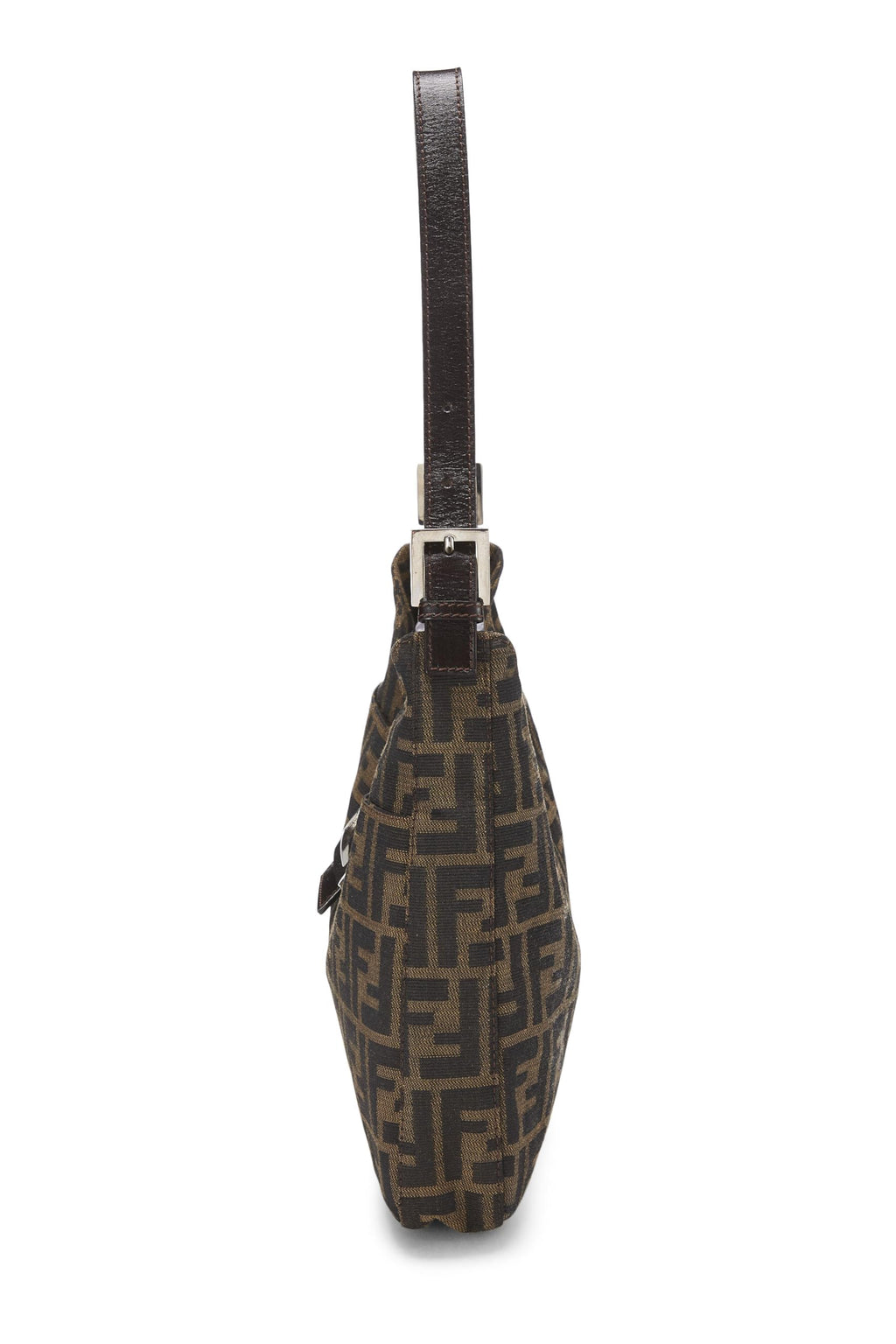 Fendi,  Brown Zucca Canvas Shoulder Bag, Brown