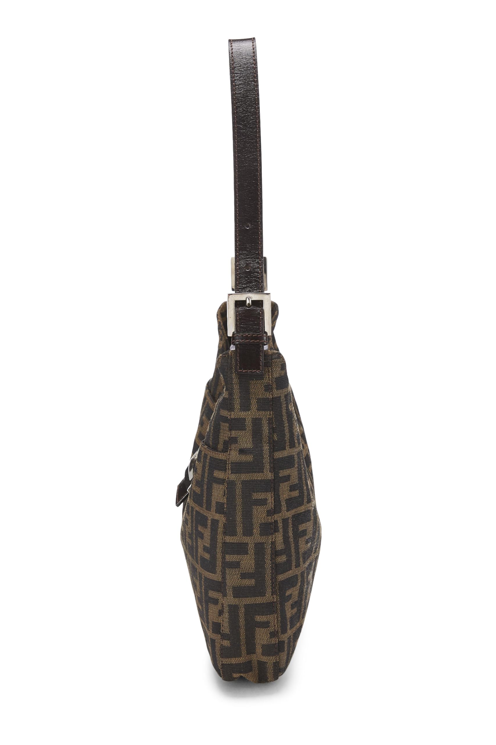 Fendi,  Brown Zucca Canvas Shoulder Bag, Brown