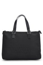 Fendi,  Black Zucchino Canvas Tote Small, Black