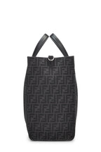 Fendi,  Black Zucca Canvas Shopping Tote, Black