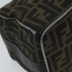 FENDI Zucca Canvas Vanity Hand Bag Brown71010