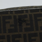 FENDI Zucca Canvas Vanity Hand Bag Brown71010