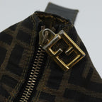 FENDI Zucca Canvas Vanity Hand Bag Brown71010