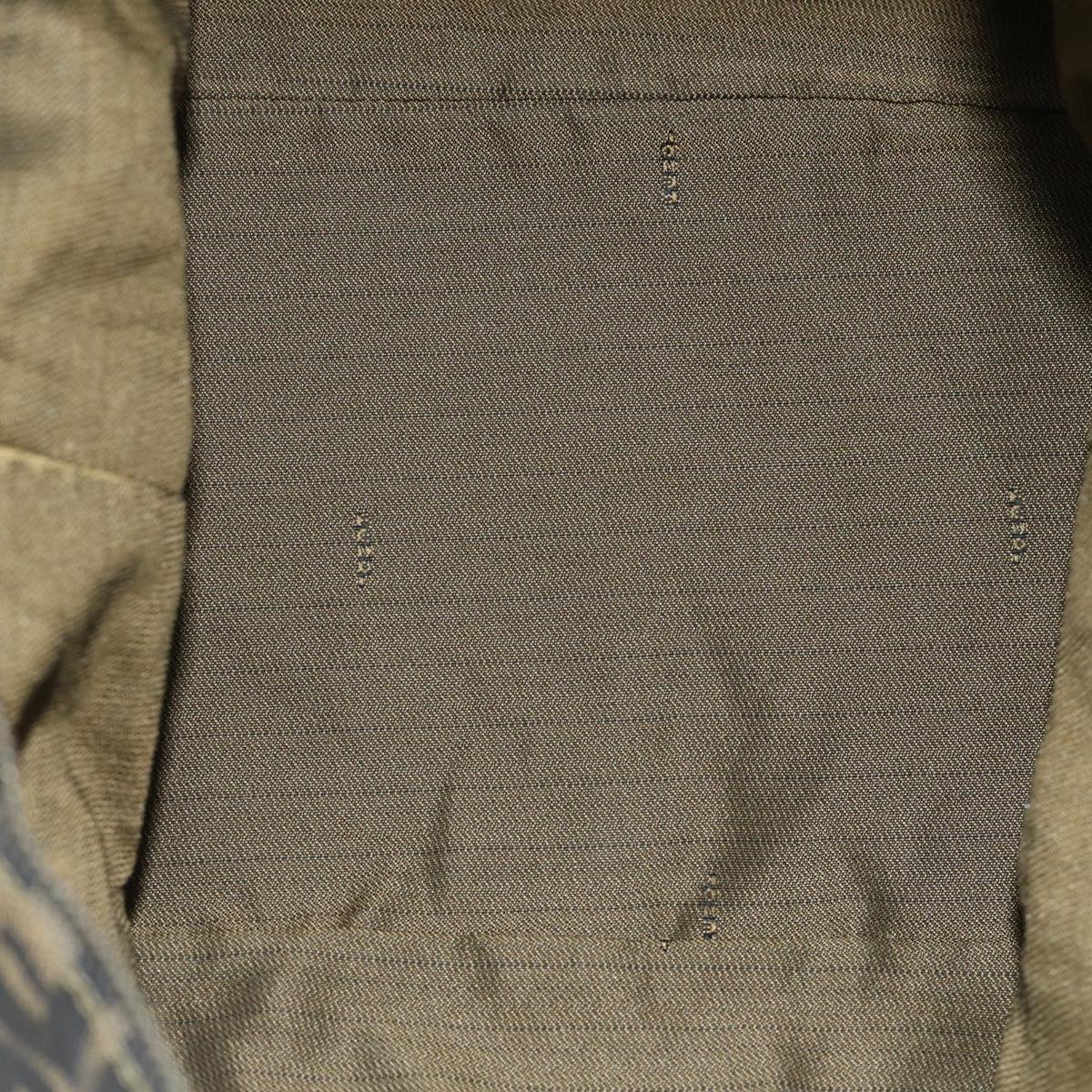 FENDI Zucca Canvas Vanity Hand Bag Brown71010