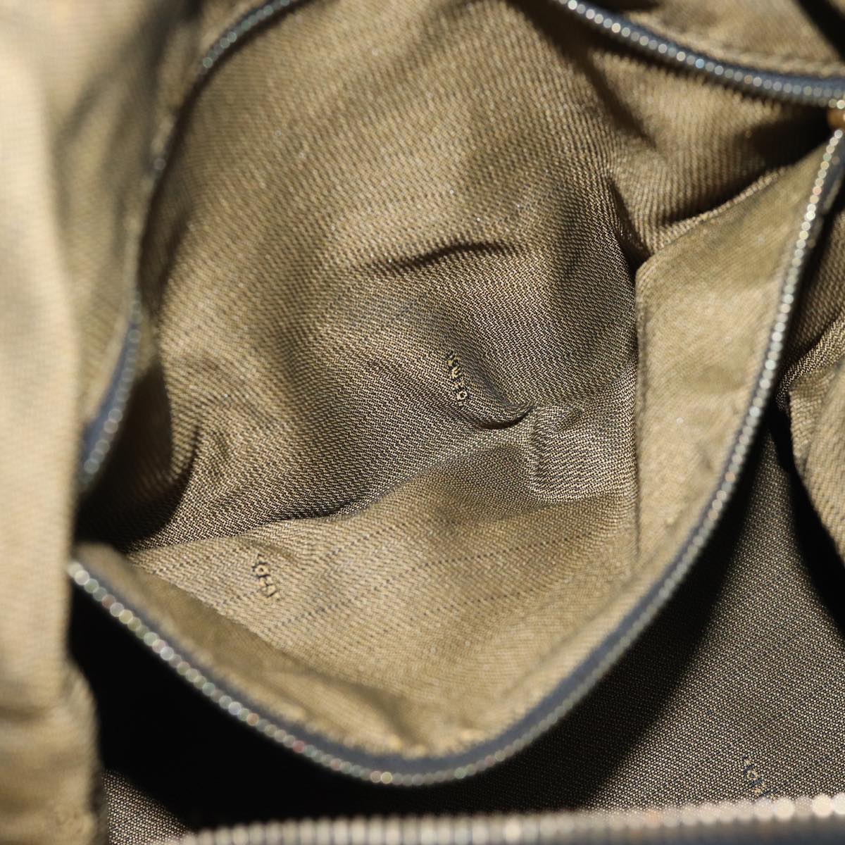 FENDI Zucca Canvas Vanity Hand Bag Brown71010