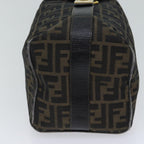 FENDI Zucca Canvas Vanity Hand Bag Brown71010