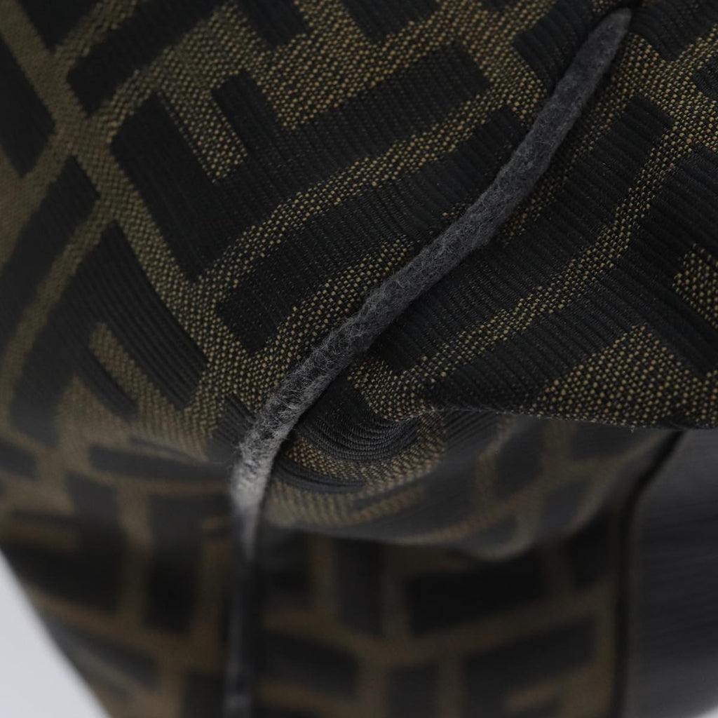 FENDI Zucca Canvas Vanity Hand Bag Brown71010