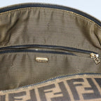 FENDI Zucca Canvas Vanity Hand Bag Brown71012