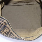 FENDI Zucca Canvas Vanity Hand Bag Brown71012