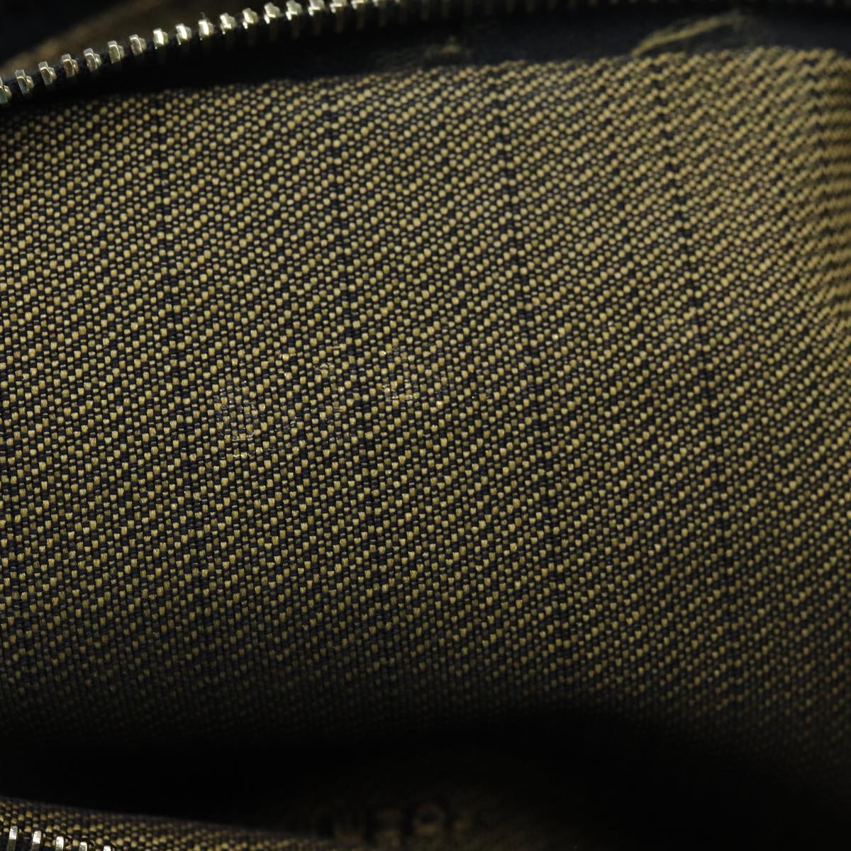 FENDI Zucca Canvas Vanity Hand Bag Brown71012