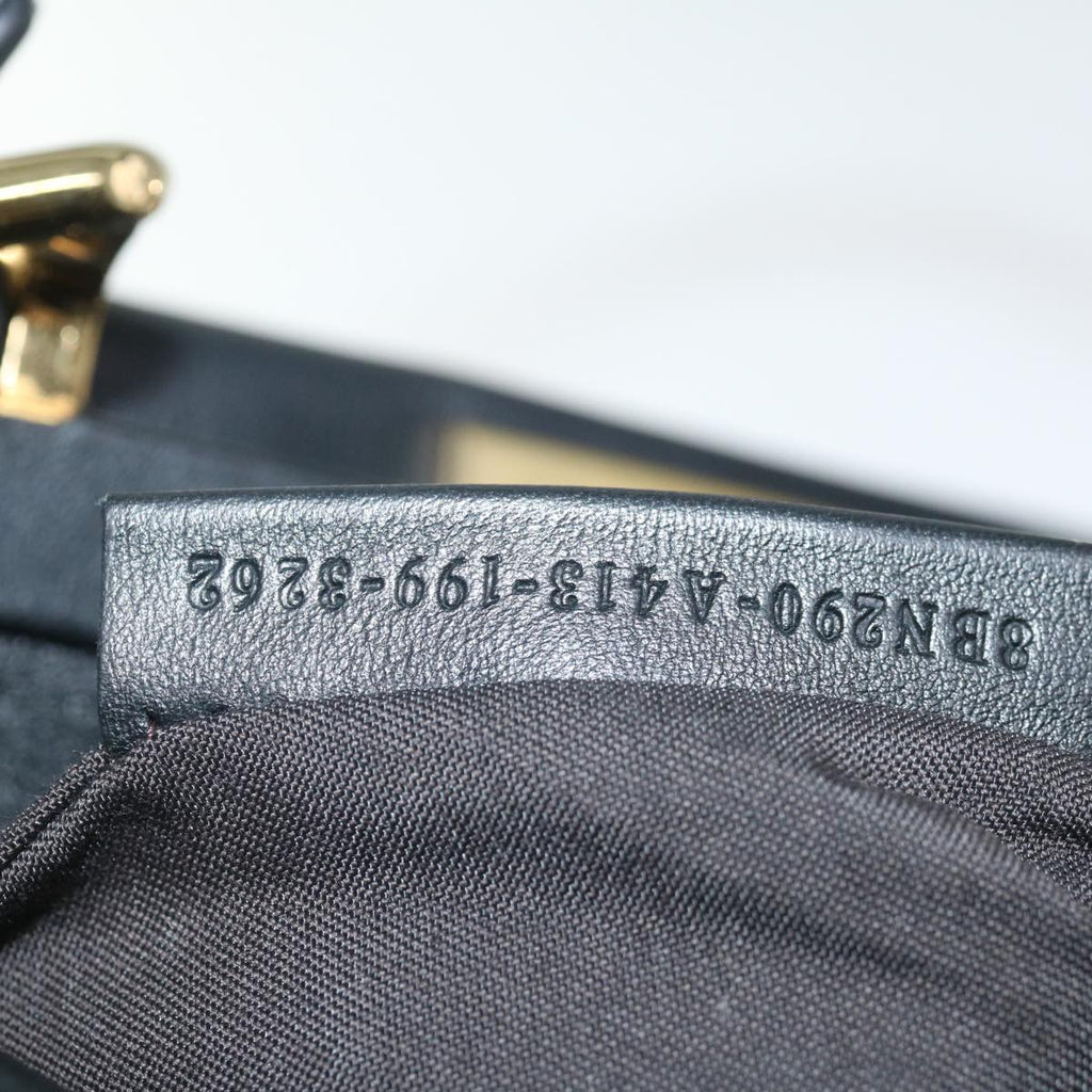 FENDI Zucca Canvas Peek A Boo Hand Bag 2way Brown Black71035A