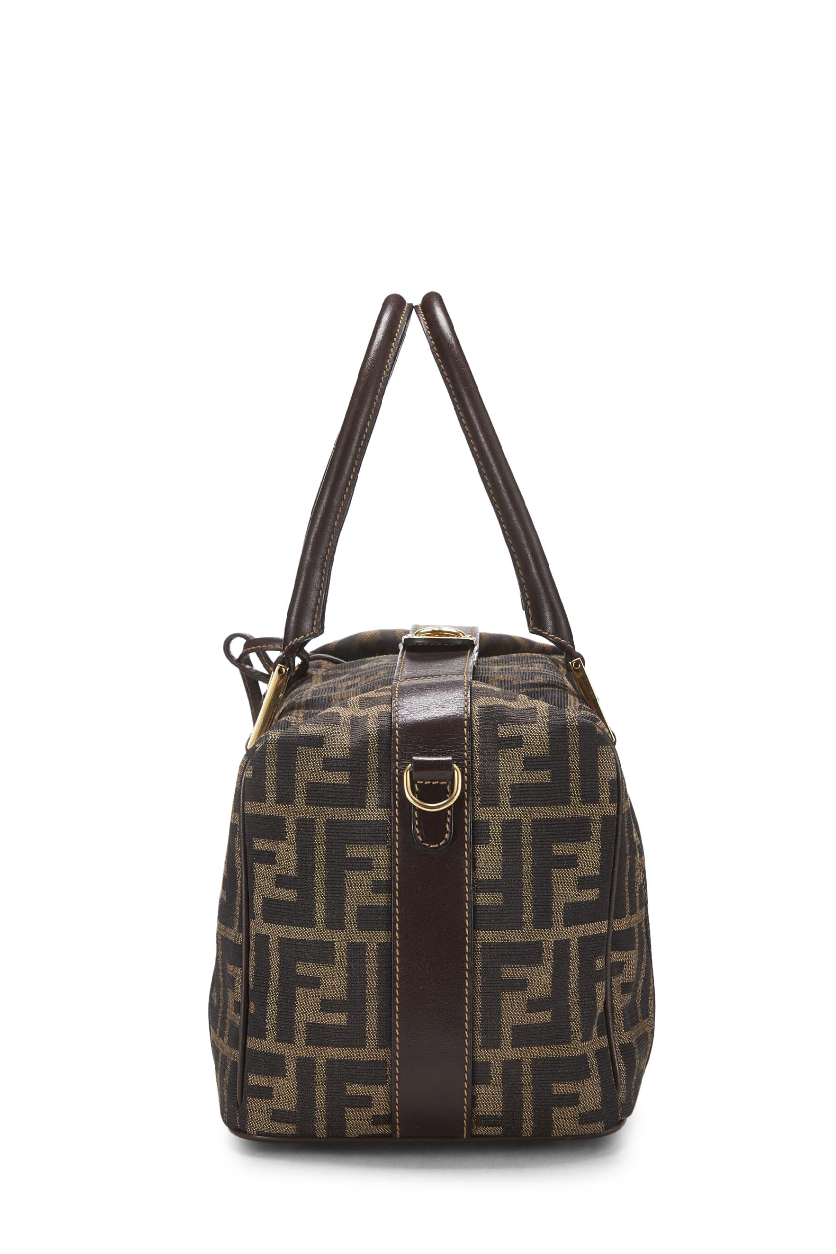 Fendi,  Brown Zucca Canvas Convertible Handbag Small, Brown