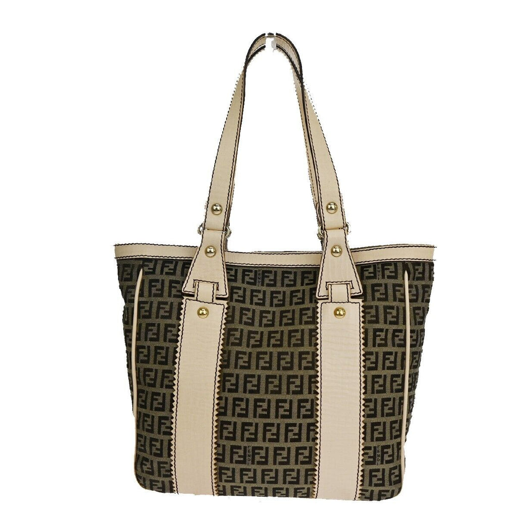 Fendi Zucchino  Canvas Shoulder Bag ()