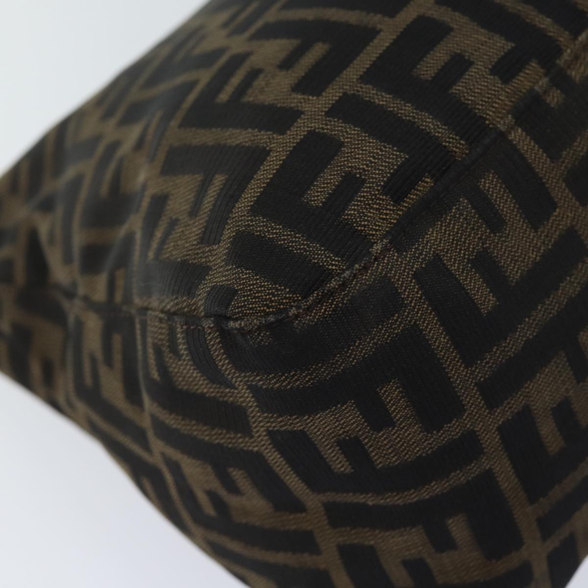 FENDI Zucca Canvas Mamma Baguette Shoulder Bag Brown71188