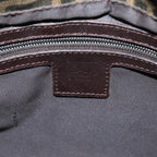 FENDI Zucca Canvas Mamma Baguette Shoulder Bag Brown71188