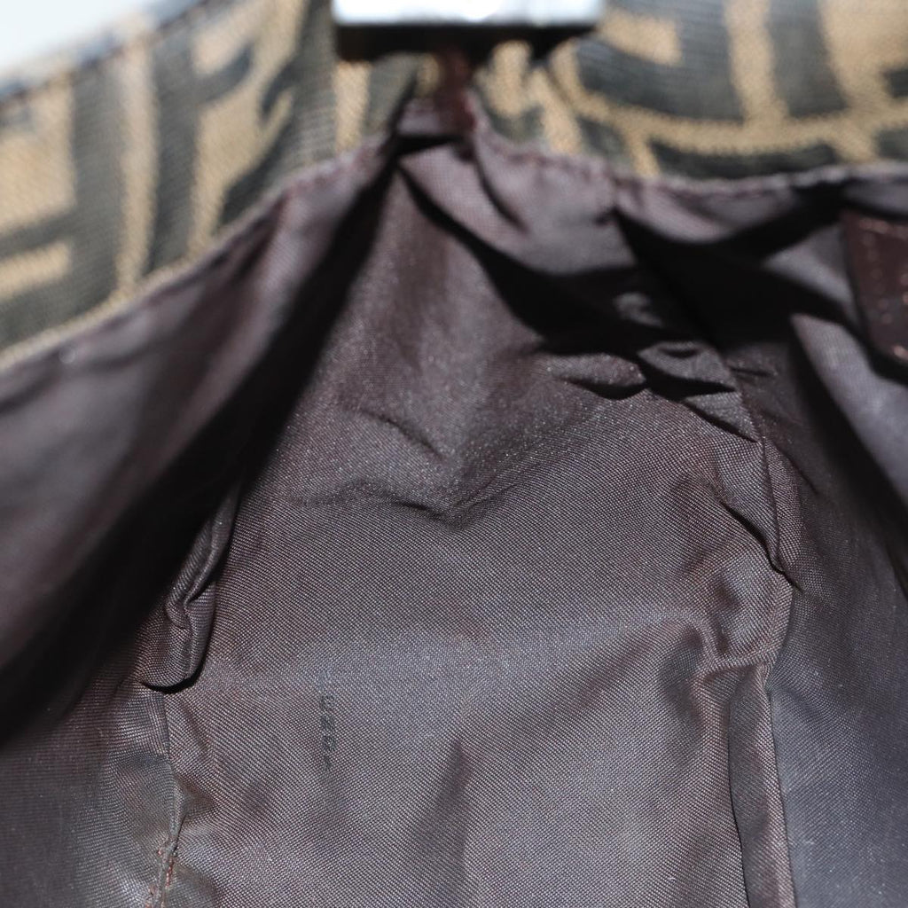 FENDI Zucca Canvas Mamma Baguette Shoulder Bag Brown71188