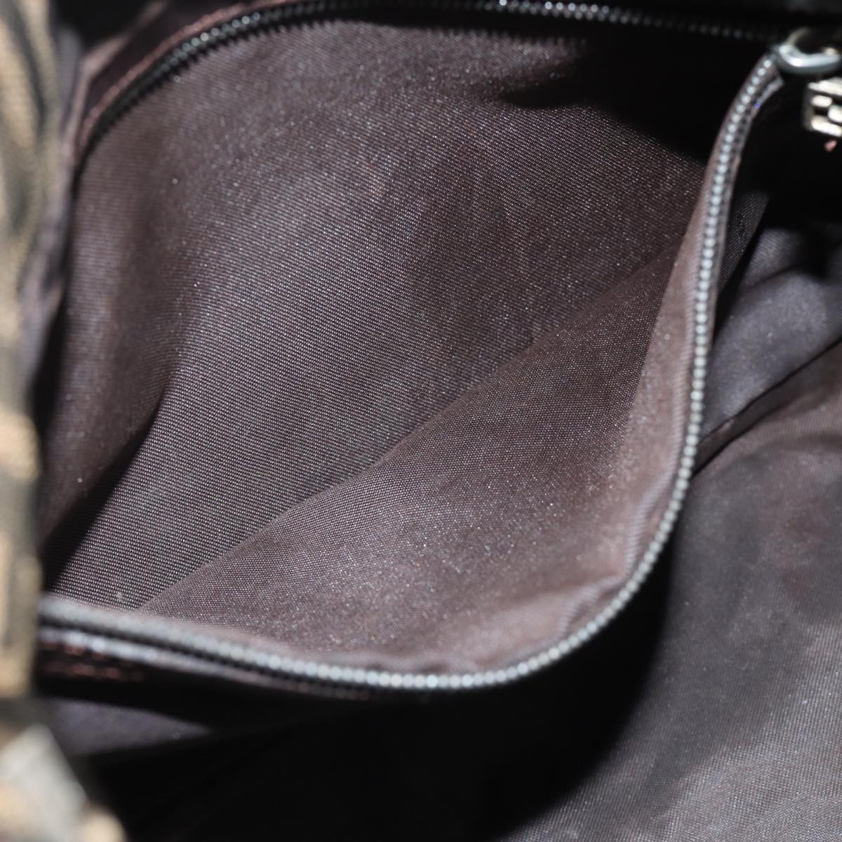 FENDI Zucca Canvas Mamma Baguette Shoulder Bag Brown71188