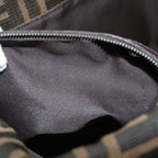 FENDI Zucca Canvas Mamma Baguette Shoulder Bag Brown71188