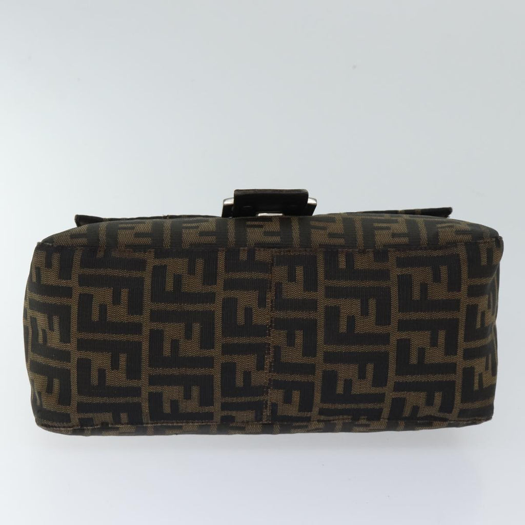 FENDI Zucca Canvas Mamma Baguette Shoulder Bag Brown71188