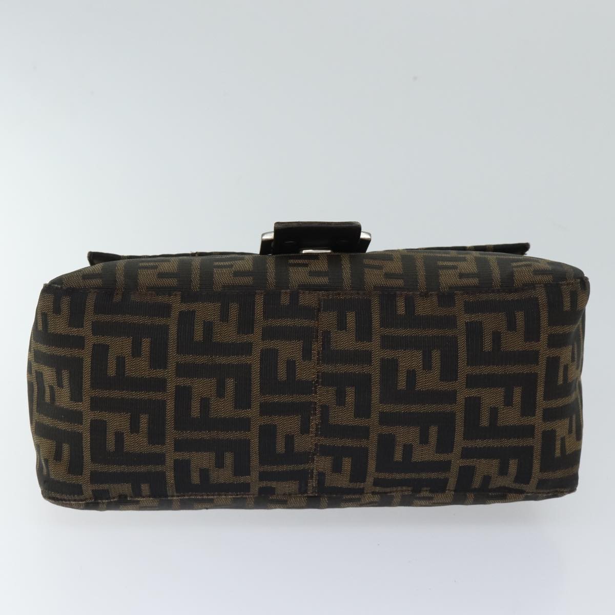 FENDI Zucca Canvas Mamma Baguette Shoulder Bag Brown71188