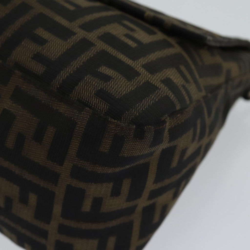 FENDI Zucca Canvas Mamma Baguette Shoulder Bag Brown71188