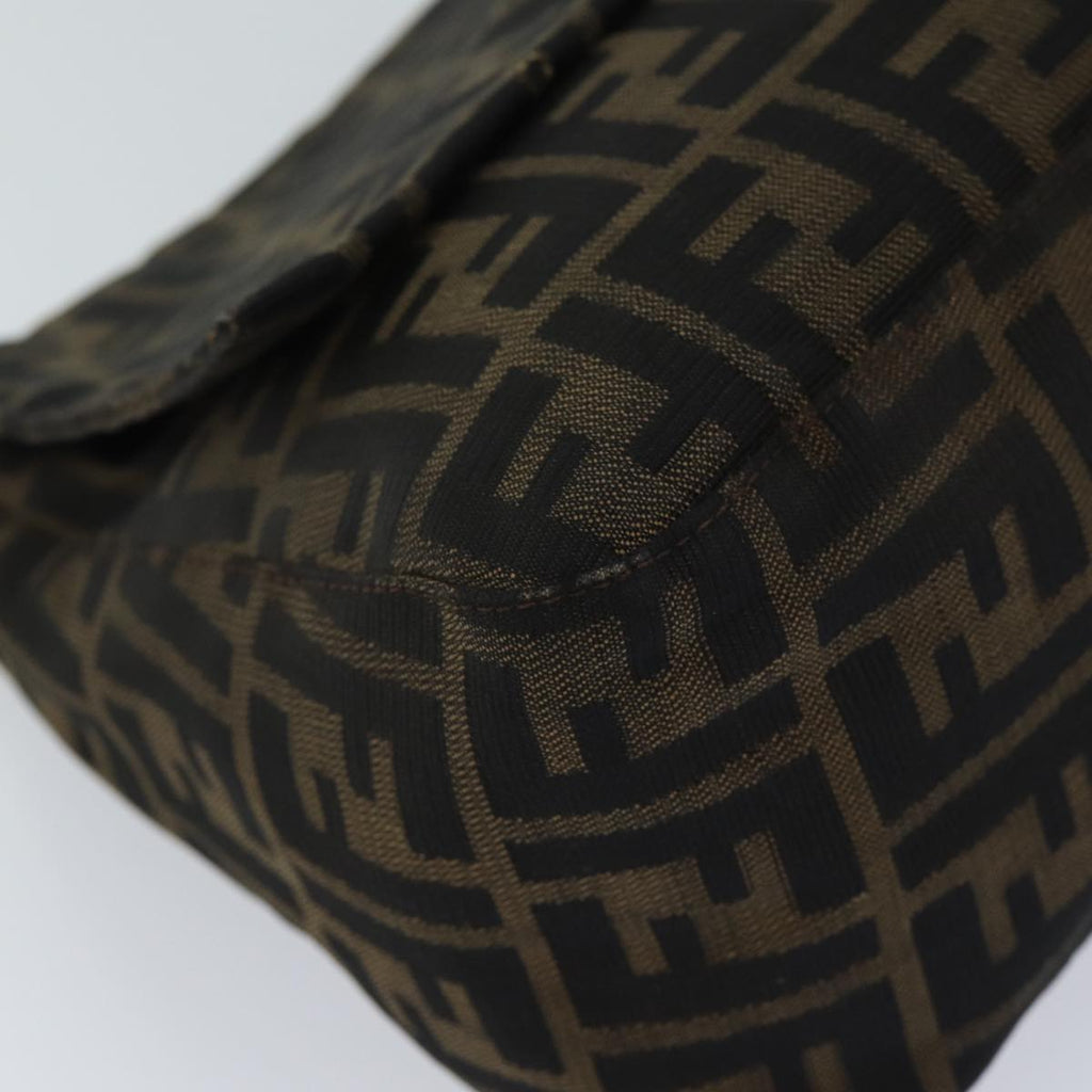 FENDI Zucca Canvas Mamma Baguette Shoulder Bag Brown71188