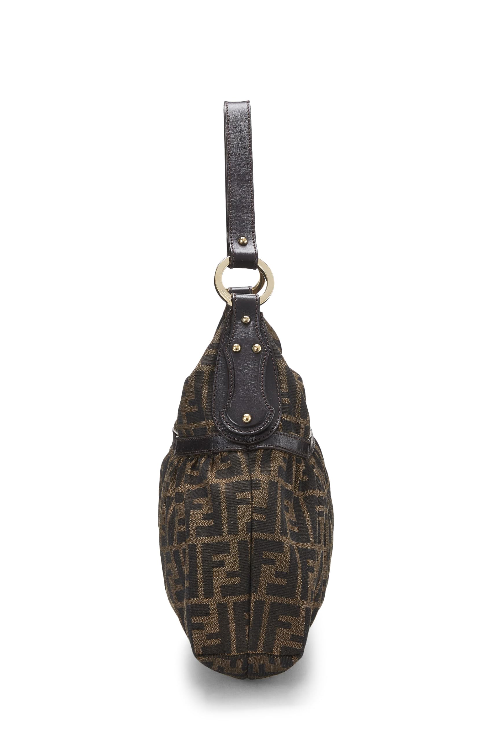 Fendi,  Brown Zucca Canvas Chef Hobo, Brown