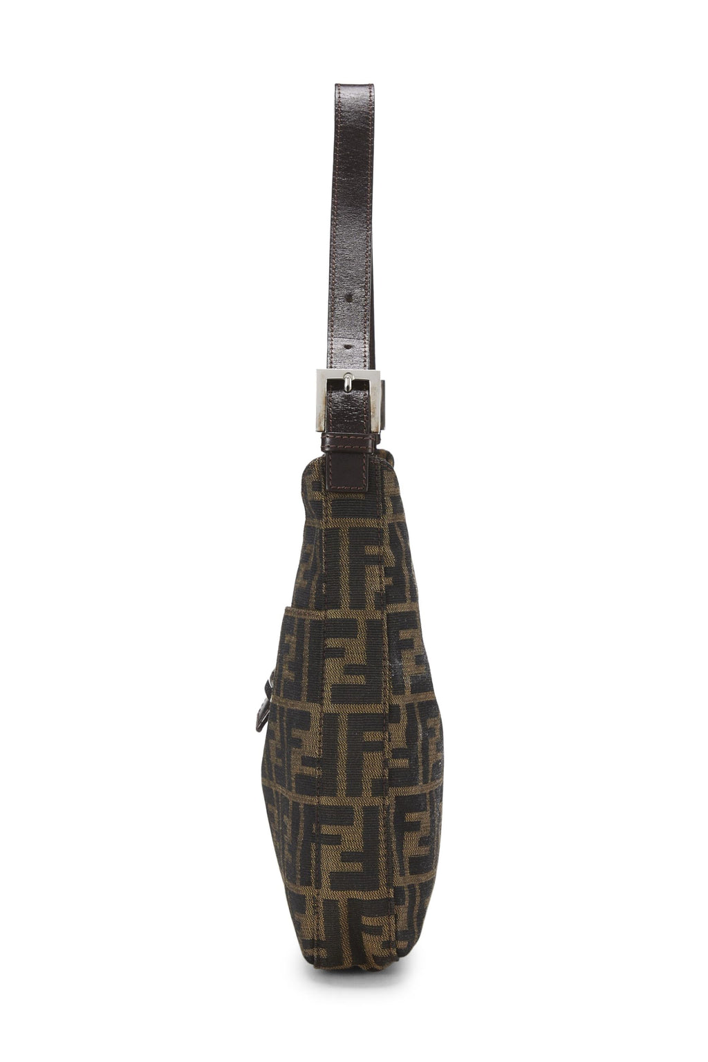 Fendi,  Brown Zucca Canvas Shoulder Bag, Brown