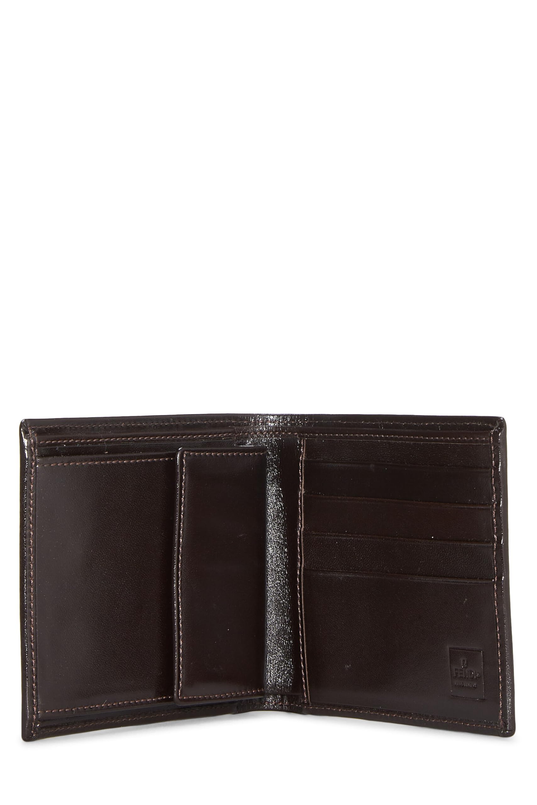 Fendi,  Brown Zucca Coated Canvas Wallet, Brown