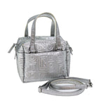 FENDI Zucca Canvas Hand Bag 2way Silver71228