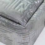 FENDI Zucca Canvas Hand Bag 2way Silver71228