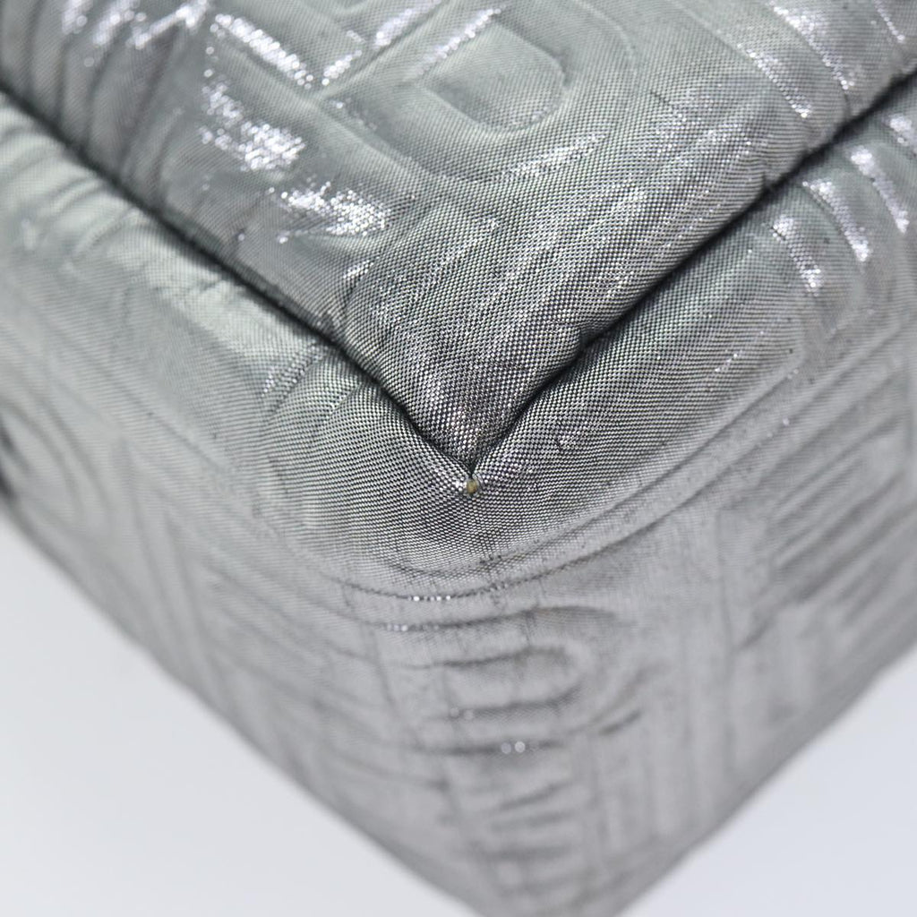 FENDI Zucca Canvas Hand Bag 2way Silver71228