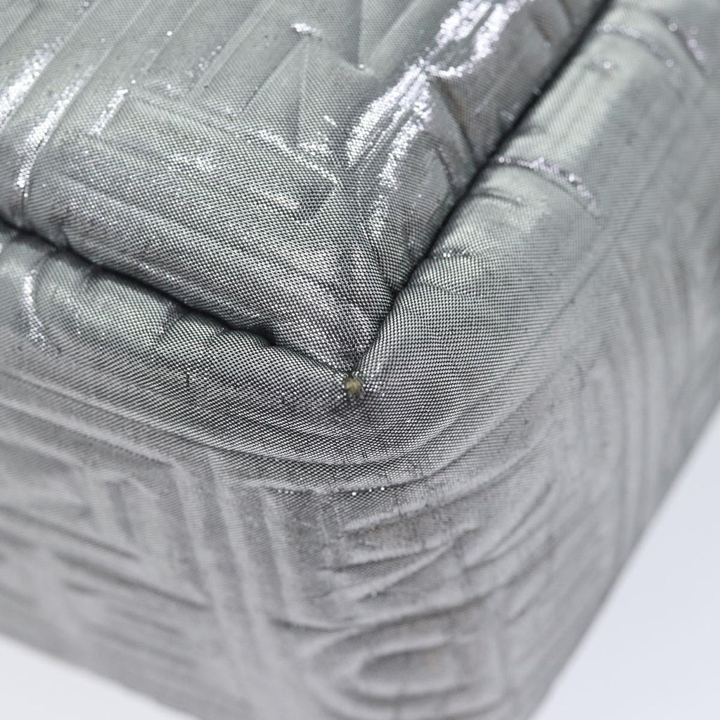 FENDI Zucca Canvas Hand Bag 2way Silver71228