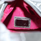 FENDI Zucca Canvas Hand Bag 2way Silver71228