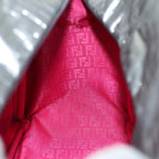 FENDI Zucca Canvas Hand Bag 2way Silver71228