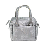 FENDI Zucca Canvas Hand Bag 2way Silver71228