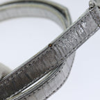 FENDI Zucca Canvas Hand Bag 2way Silver71228