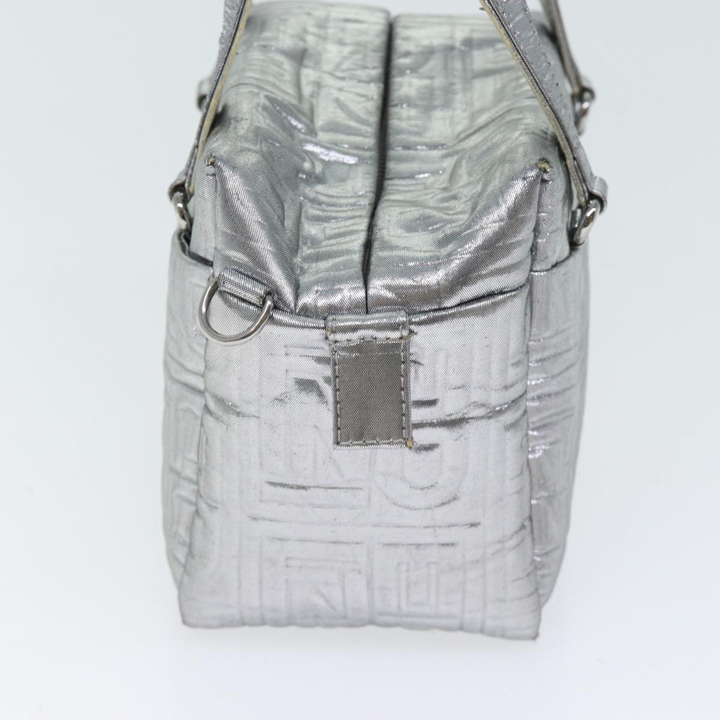 FENDI Zucca Canvas Hand Bag 2way Silver71228
