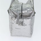 FENDI Zucca Canvas Hand Bag 2way Silver71228