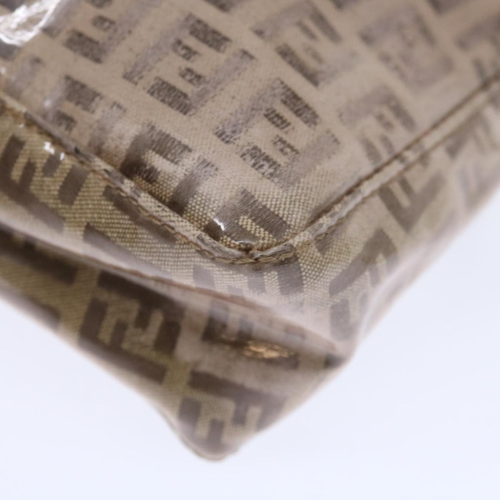 FENDI Zucchino Canvas Accessory Pouch Coated Canvas Beige71230