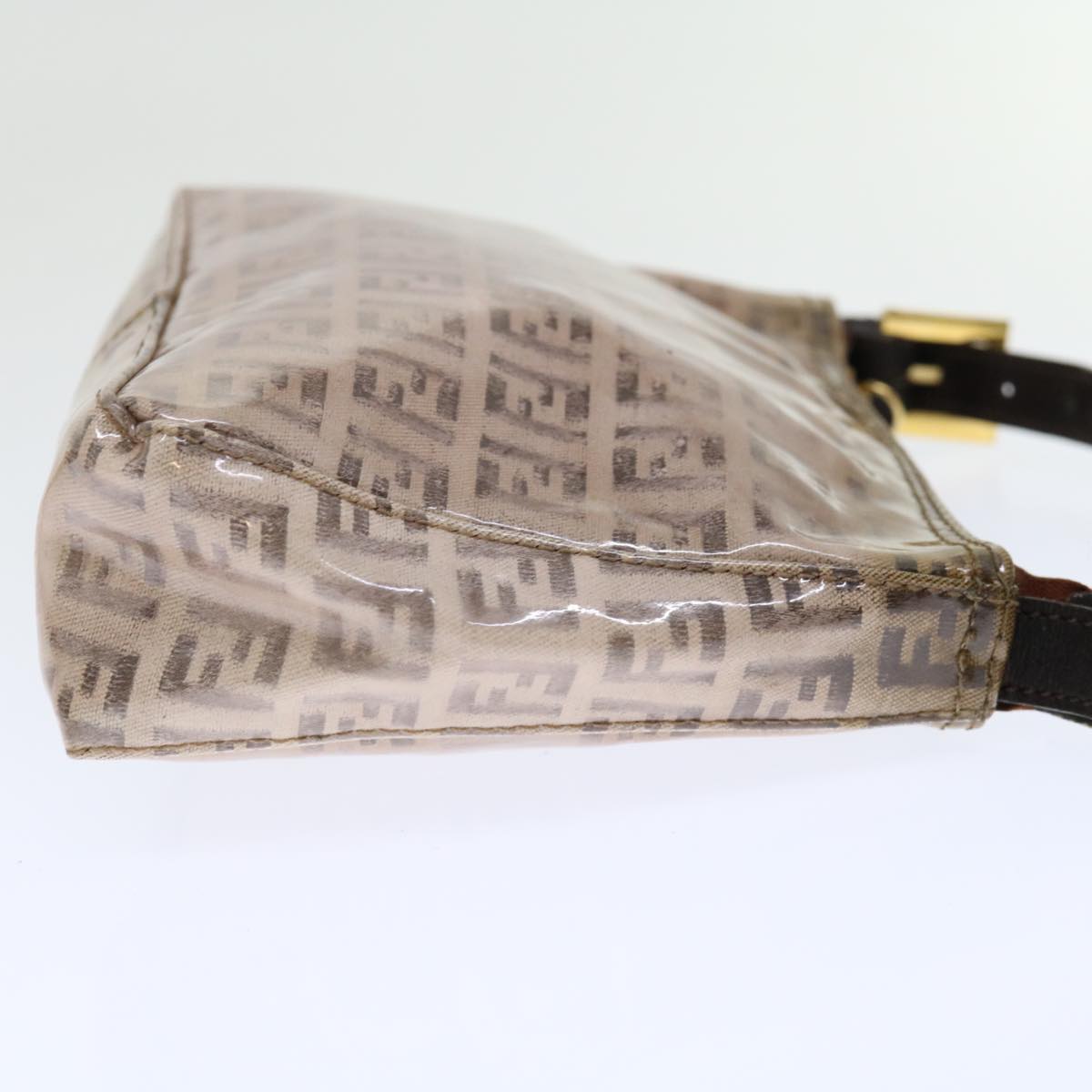 FENDI Zucchino Canvas Accessory Pouch Coated Canvas Beige71230